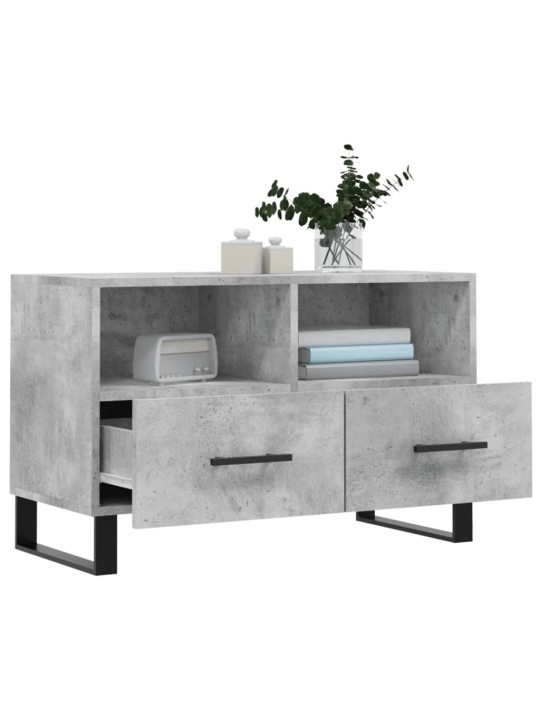 TV skříňka betonově šedá 80 x 36 x 50 cm kompozitní dřevo