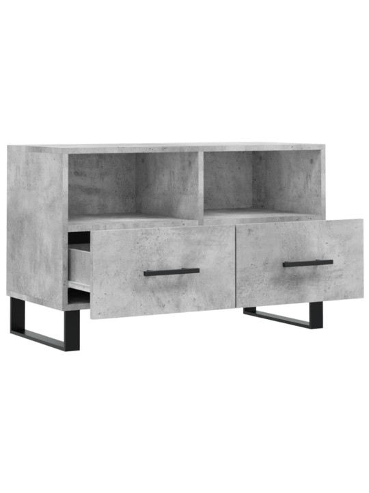 TV skříňka betonově šedá 80 x 36 x 50 cm kompozitní dřevo