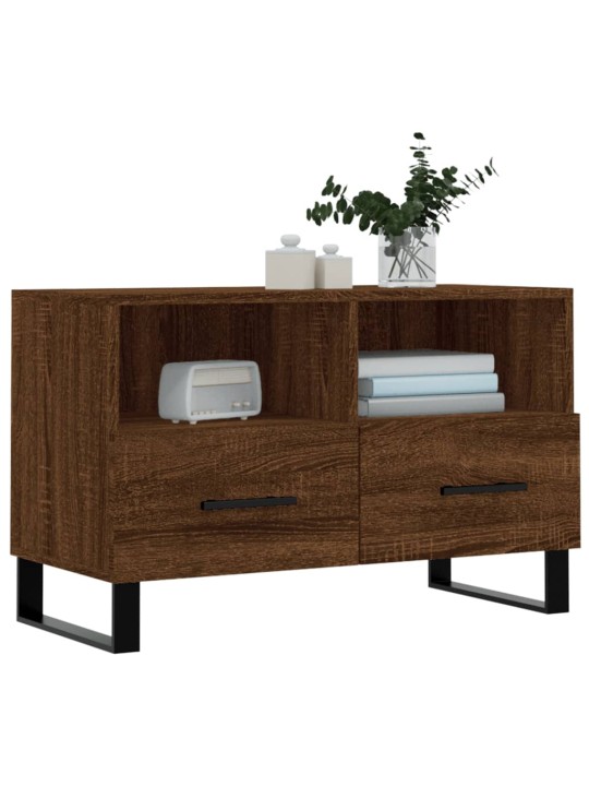TV skříňka hnědý dub 80 x 36 x 50 cm kompozitní dřevo