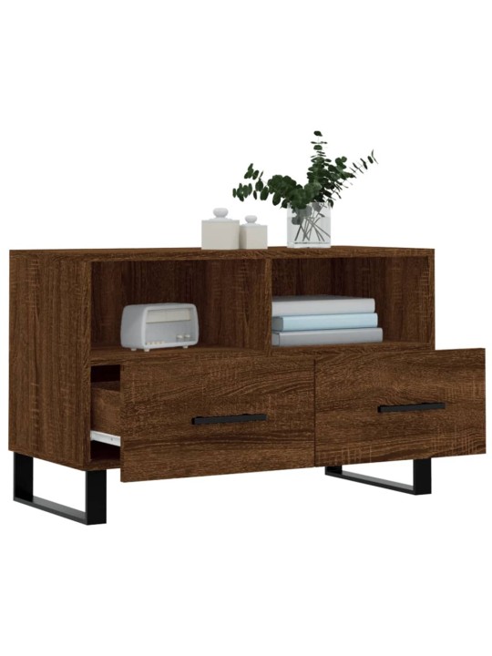 TV skříňka hnědý dub 80 x 36 x 50 cm kompozitní dřevo