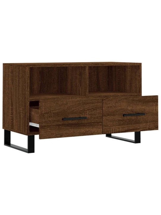TV skříňka hnědý dub 80 x 36 x 50 cm kompozitní dřevo