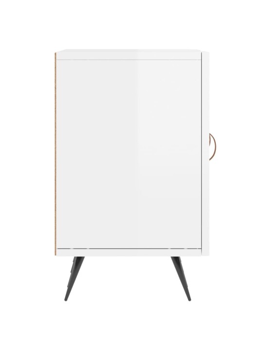TV skříňka bílá s vysokým leskem 150x30x50 cm kompozitní dřevo