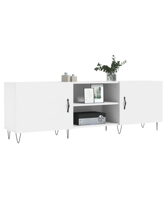 TV skříňka bílá 150 x 30 x 50 cm kompozitní dřevo