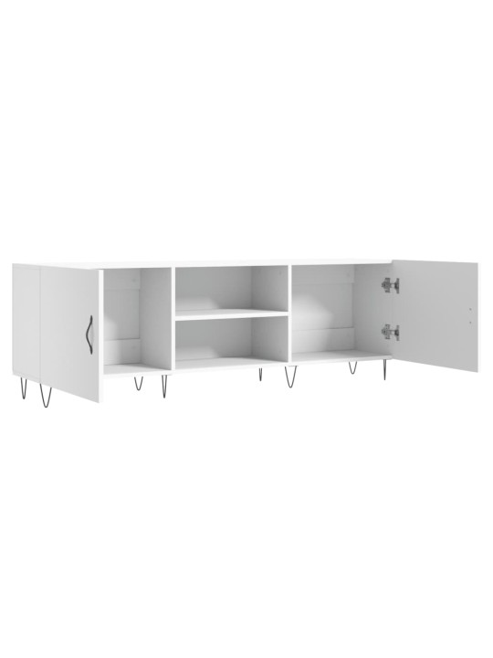 TV skříňka bílá 150 x 30 x 50 cm kompozitní dřevo
