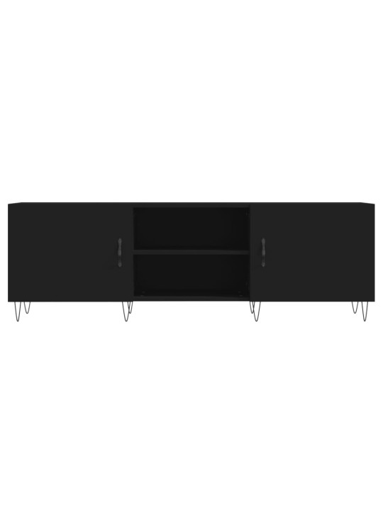 TV skříňka černá 150 x 30 x 50 cm kompozitní dřevo