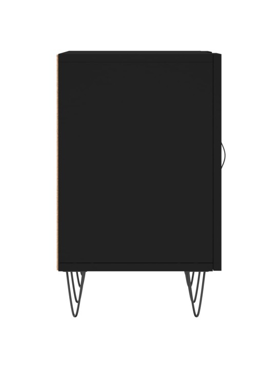 TV skříňka černá 150 x 30 x 50 cm kompozitní dřevo