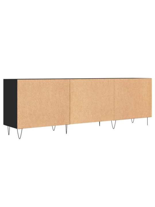 TV skříňka černá 150 x 30 x 50 cm kompozitní dřevo