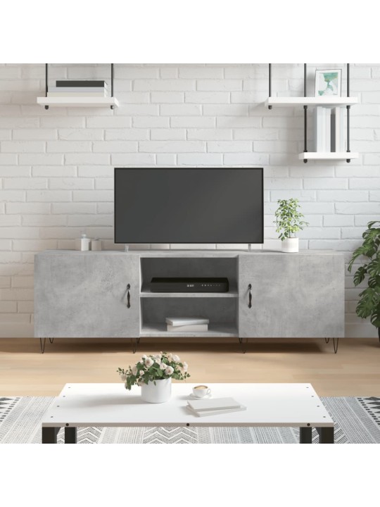 TV skříňka betonově šedá 150 x 30 x 50 cm kompozitní dřevo