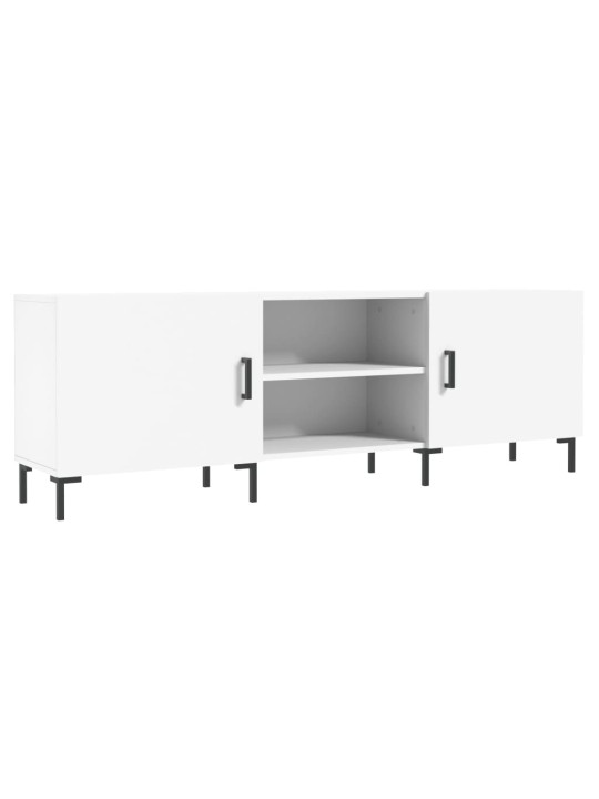 TV skříňka bílá 150 x 30 x 50 cm kompozitní dřevo