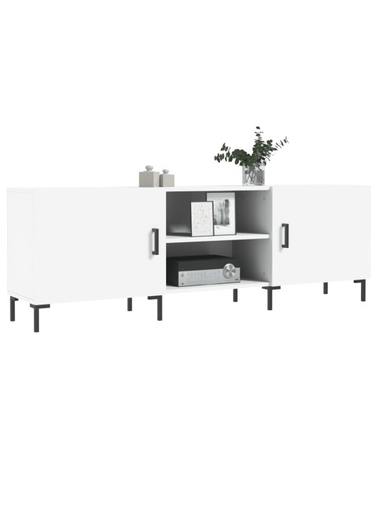 TV skříňka bílá 150 x 30 x 50 cm kompozitní dřevo