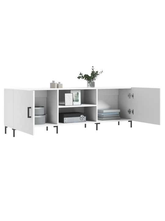 TV skříňka bílá 150 x 30 x 50 cm kompozitní dřevo