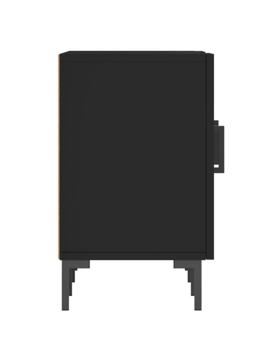 TV skříňka černá 150 x 30 x 50 cm kompozitní dřevo