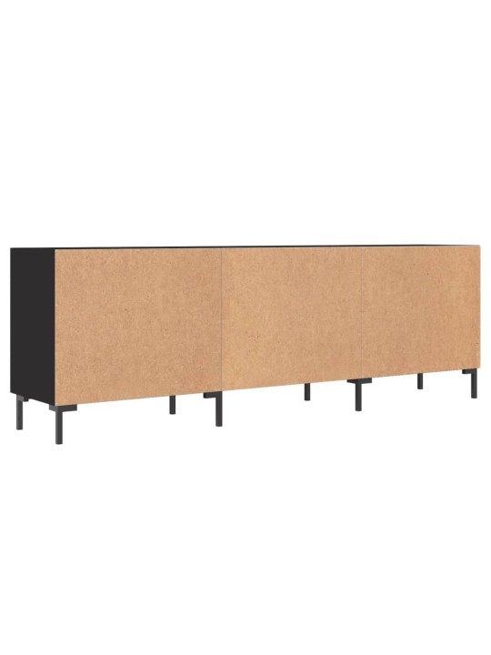 TV skříňka černá 150 x 30 x 50 cm kompozitní dřevo