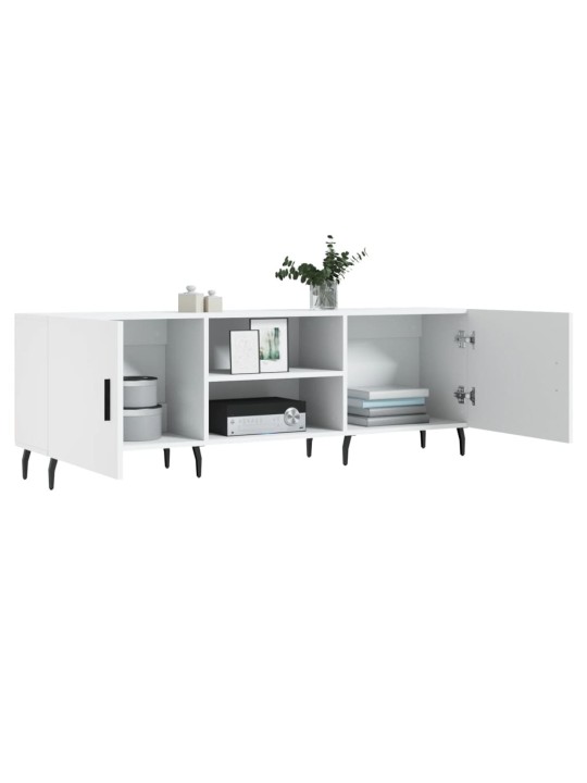 TV skříňka bílá 150 x 30 x 50 cm kompozitní dřevo