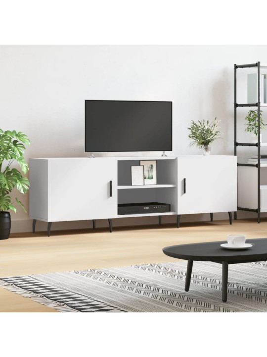 TV skříňka bílá 150 x 30 x 50 cm kompozitní dřevo