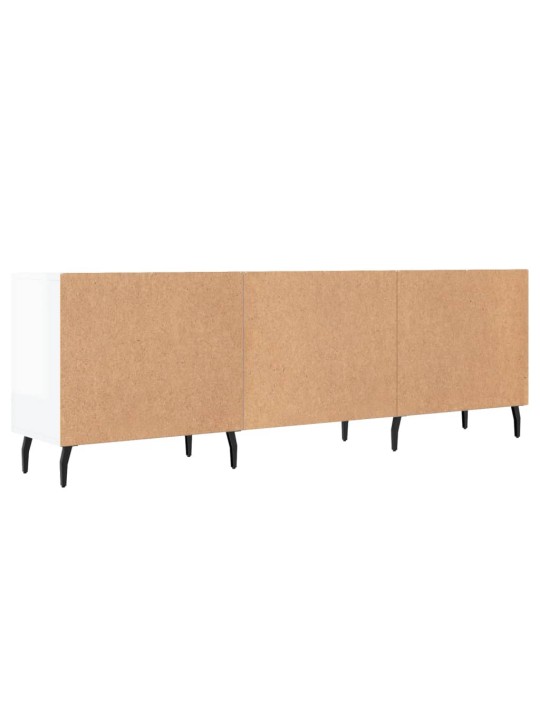 TV skříňka bílá s vysokým leskem 150x30x50 cm kompozitní dřevo