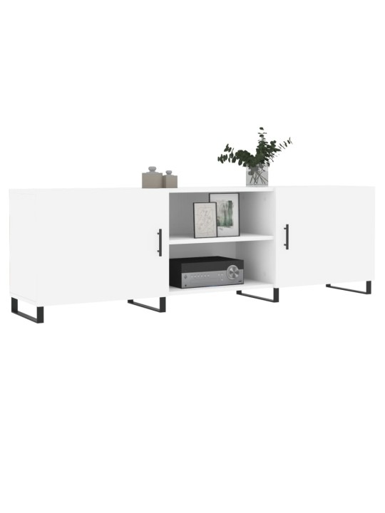 TV skříňka bílá 150 x 30 x 50 cm kompozitní dřevo