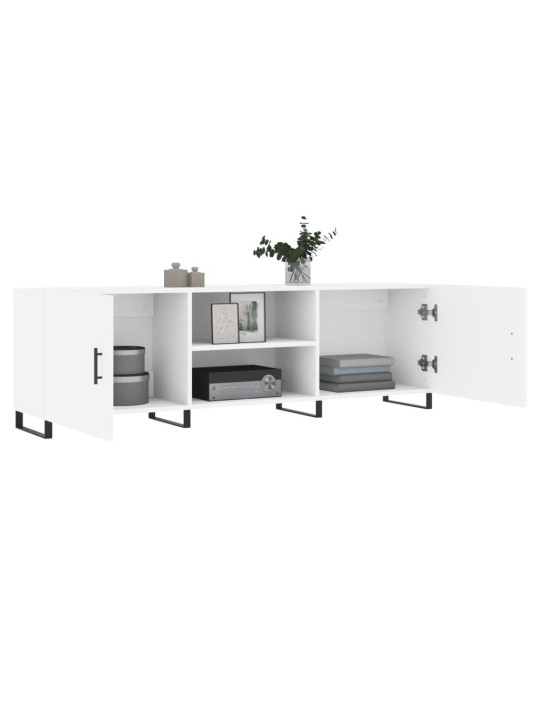 TV skříňka bílá 150 x 30 x 50 cm kompozitní dřevo
