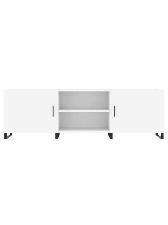 TV skříňka bílá 150 x 30 x 50 cm kompozitní dřevo