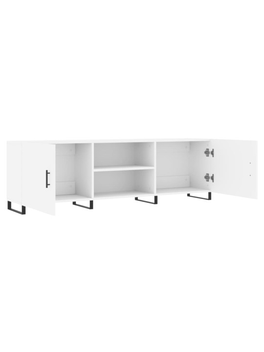 TV skříňka bílá 150 x 30 x 50 cm kompozitní dřevo