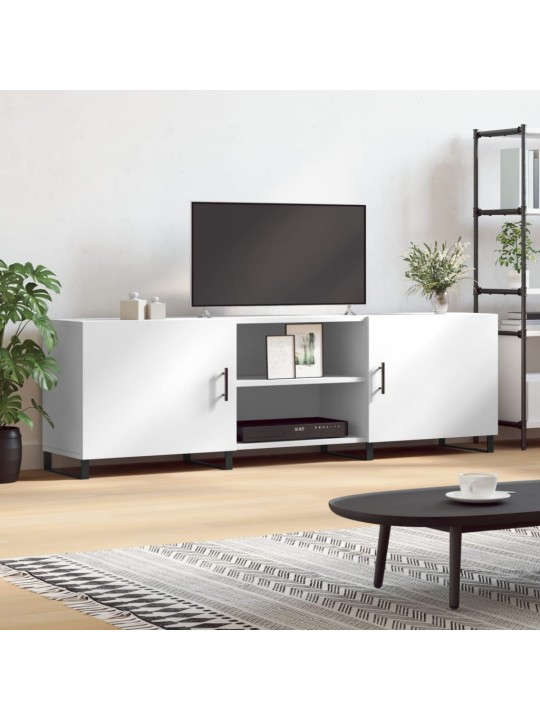 TV skříňka bílá 150 x 30 x 50 cm kompozitní dřevo