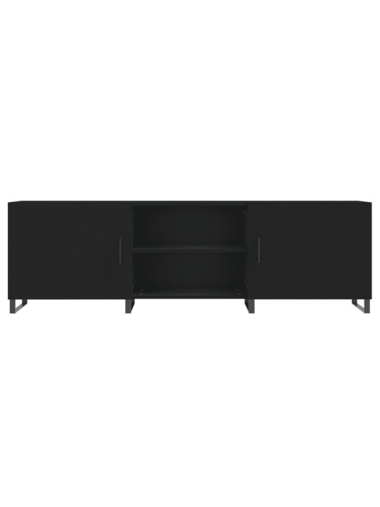 TV skříňka černá 150 x 30 x 50 cm kompozitní dřevo