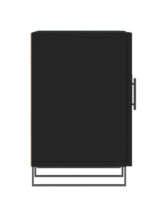 TV skříňka černá 150 x 30 x 50 cm kompozitní dřevo