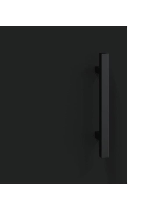 TV skříňka černá 150 x 30 x 50 cm kompozitní dřevo
