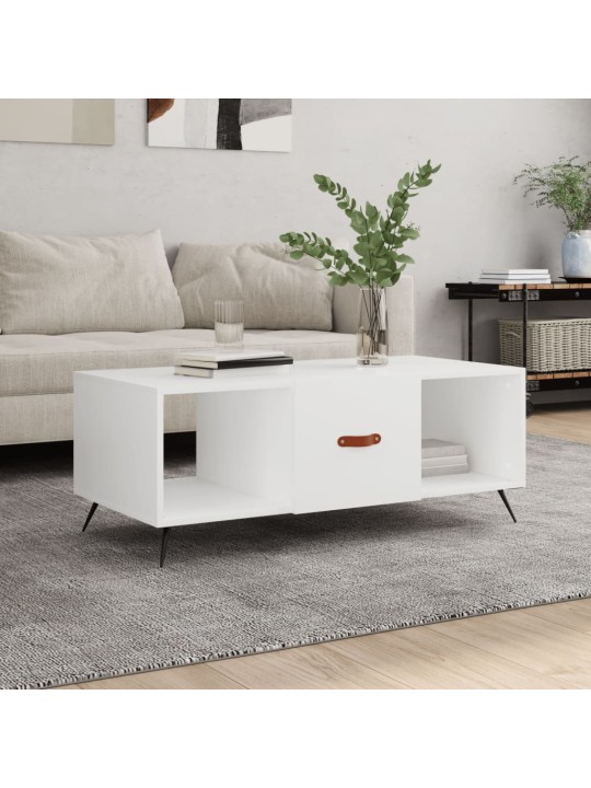 Konferenční stolek bílý 102 x 50 x 40 cm kompozitní dřevo