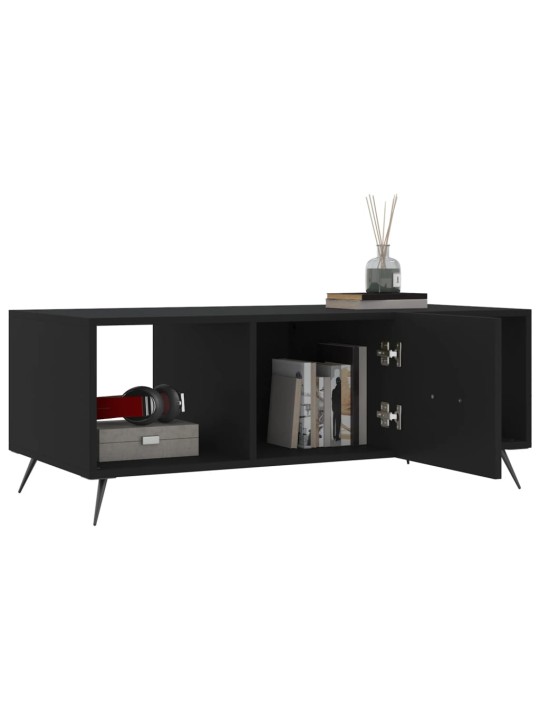 Konferenční stolek černý 102 x 50 x 40 cm kompozitní dřevo