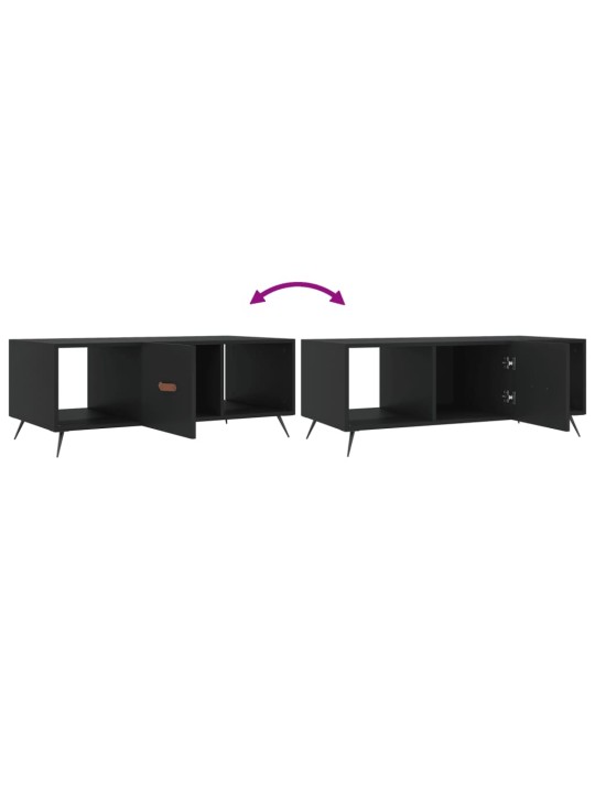 Konferenční stolek černý 102 x 50 x 40 cm kompozitní dřevo