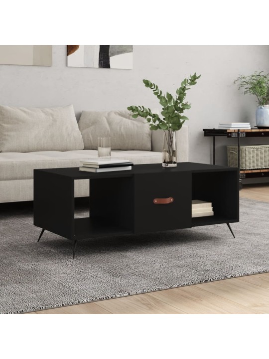 Konferenční stolek černý 102 x 50 x 40 cm kompozitní dřevo