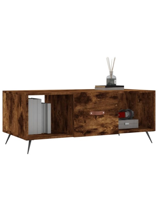 Konferenční stolek kouřový dub 102x50x40 cm kompozitní dřevo