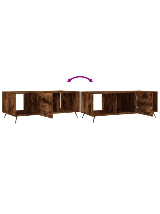Konferenční stolek kouřový dub 102x50x40 cm kompozitní dřevo