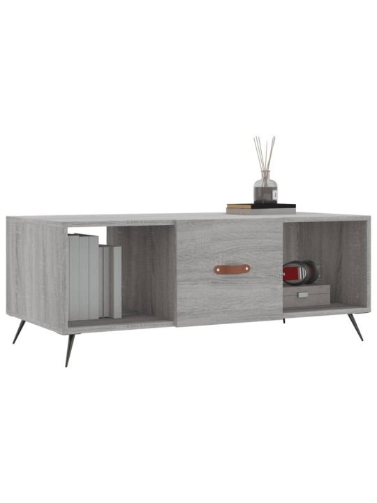 Konferenční stolek šedý sonoma 102x50x40 cm kompozitní dřevo