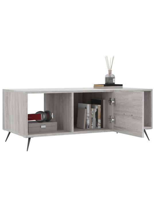 Konferenční stolek šedý sonoma 102x50x40 cm kompozitní dřevo