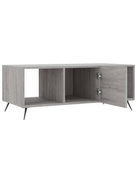 Konferenční stolek šedý sonoma 102x50x40 cm kompozitní dřevo