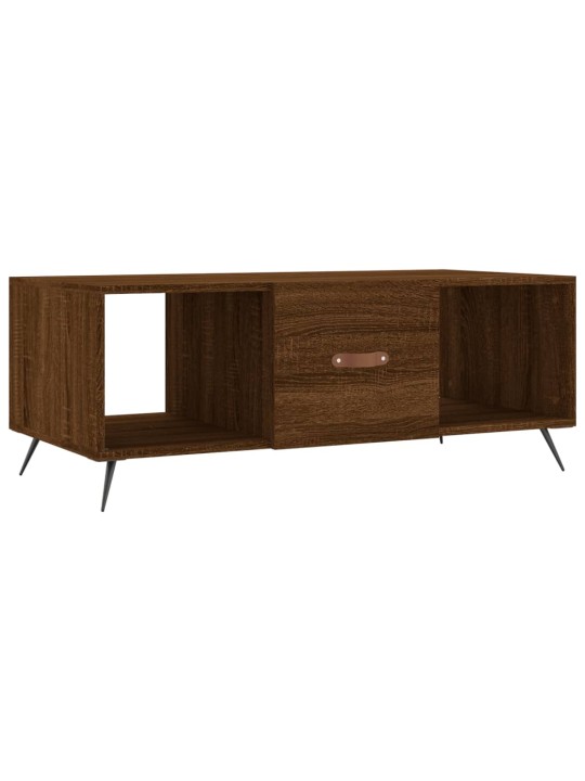 Konferenční stolek hnědý dub 102 x 50 x 40 cm kompozitní dřevo