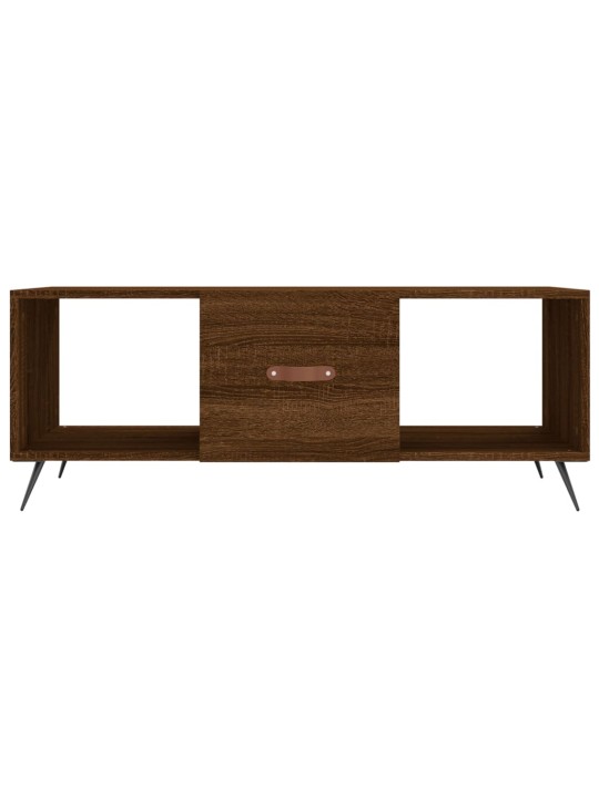 Konferenční stolek hnědý dub 102 x 50 x 40 cm kompozitní dřevo