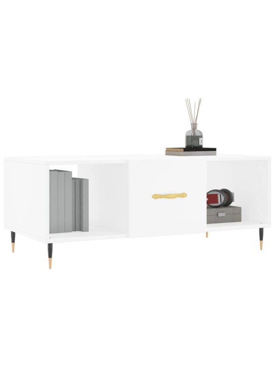 Konferenční stolek bílý 102 x 50 x 40 cm kompozitní dřevo