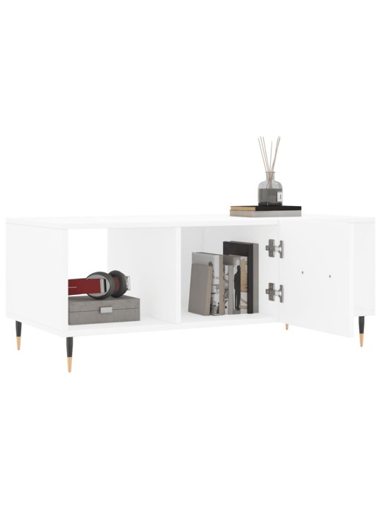 Konferenční stolek bílý 102 x 50 x 40 cm kompozitní dřevo