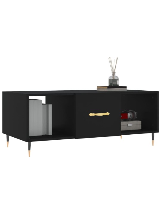 Konferenční stolek černý 102 x 50 x 40 cm kompozitní dřevo