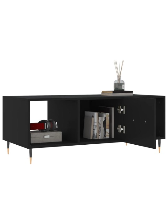 Konferenční stolek černý 102 x 50 x 40 cm kompozitní dřevo