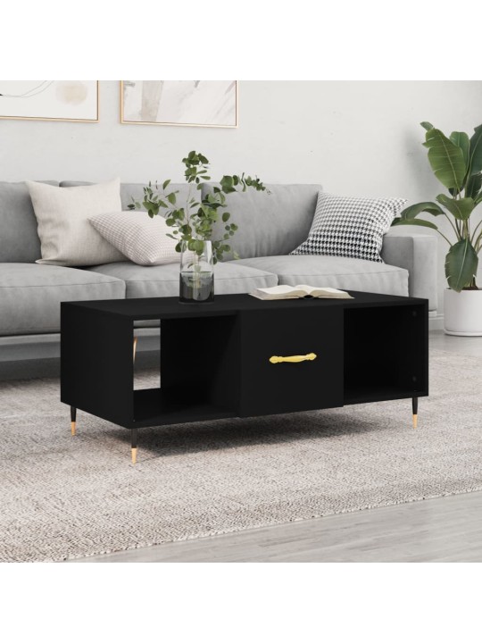 Konferenční stolek černý 102 x 50 x 40 cm kompozitní dřevo