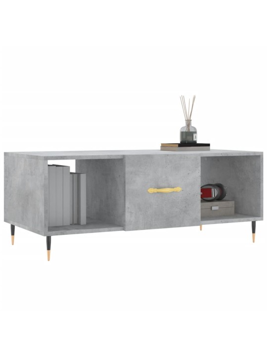 Konferenční stolek betonově šedý 102x50x40 cm kompozitní dřevo