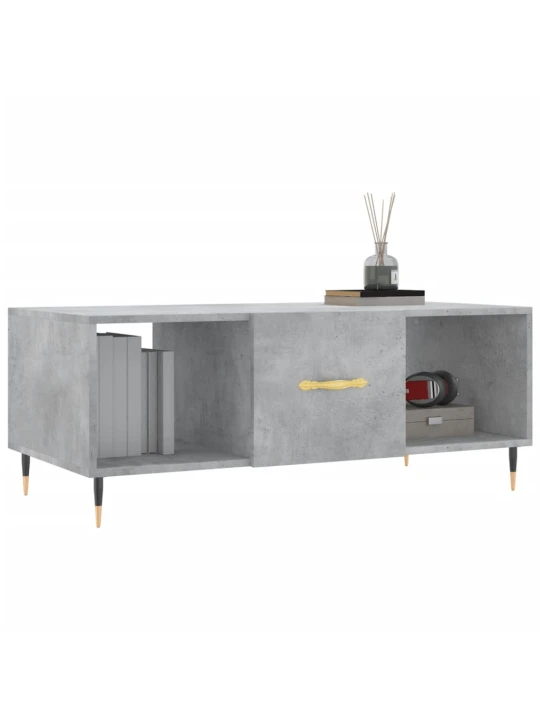 Konferenční stolek betonově šedý 102x50x40 cm kompozitní dřevo