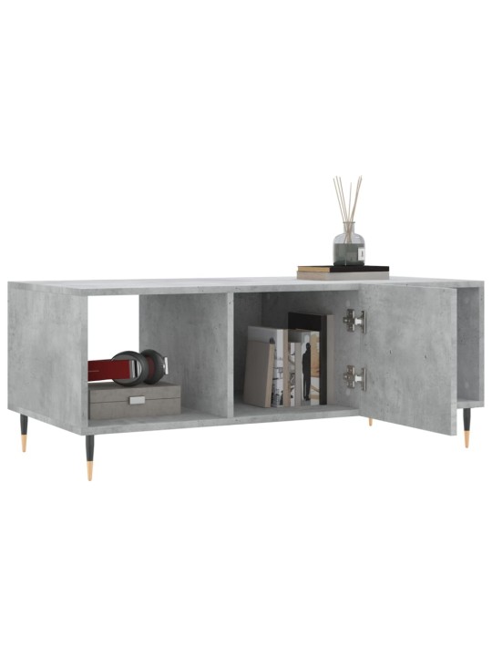Konferenční stolek betonově šedý 102x50x40 cm kompozitní dřevo