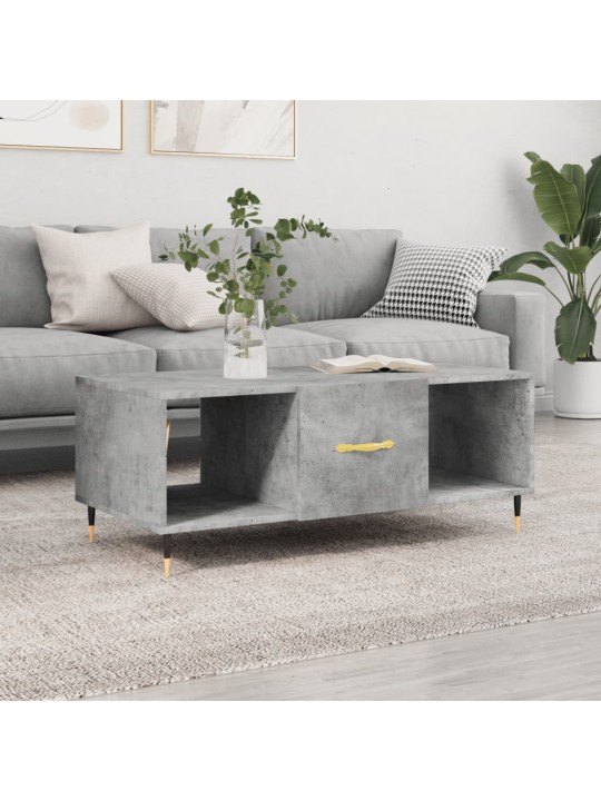 Konferenční stolek betonově šedý 102x50x40 cm kompozitní dřevo