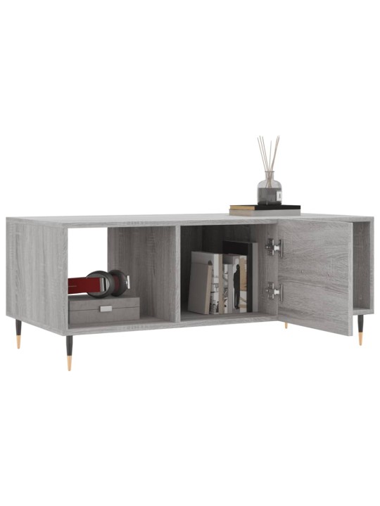 Konferenční stolek šedý sonoma 102x50x40 cm kompozitní dřevo