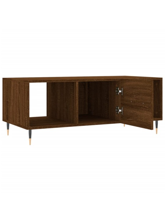 Konferenční stolek hnědý dub 102 x 50 x 40 cm kompozitní dřevo